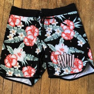 HVIII Brand Goods Floral Training/Gym Shorts
